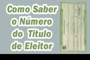 Como Saber o Número do Título de Eleitor