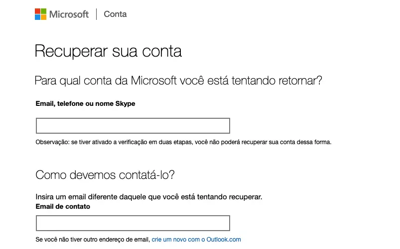 Como Recuperar sua Conta de E-mail